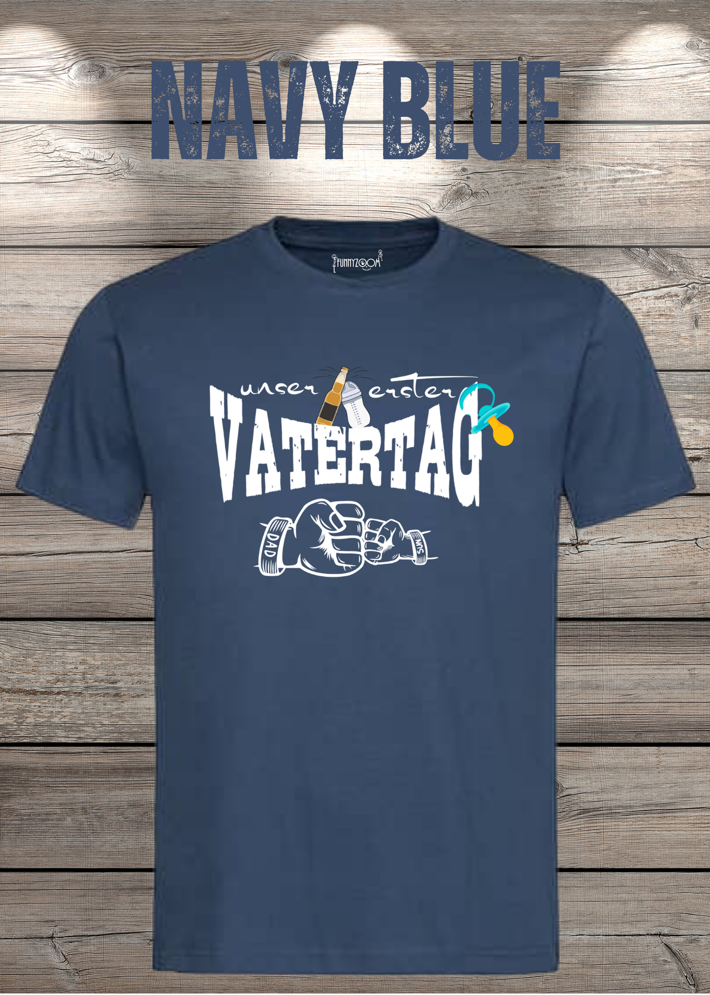Herren T-Shirt für Papas mit Jungs Unser erster Vatertag Partnerschirt Vater Sohn T-Shirt Geschenkidee Witziges Papa T-Shirt