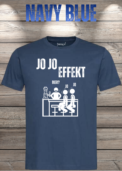 Jo Jo Effekt T-Shirt in Navy Blue.