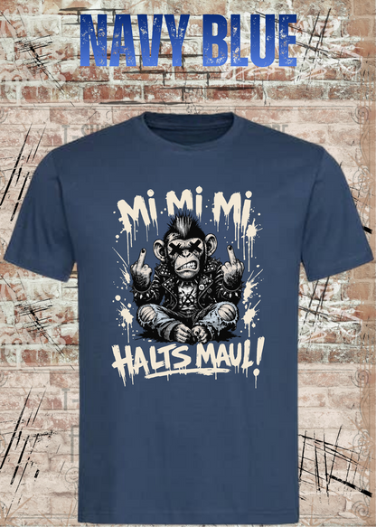Mimimi-Affe Atze T-Shirt – Mi Mi Mi Halt’s Maul Punk Shirt
