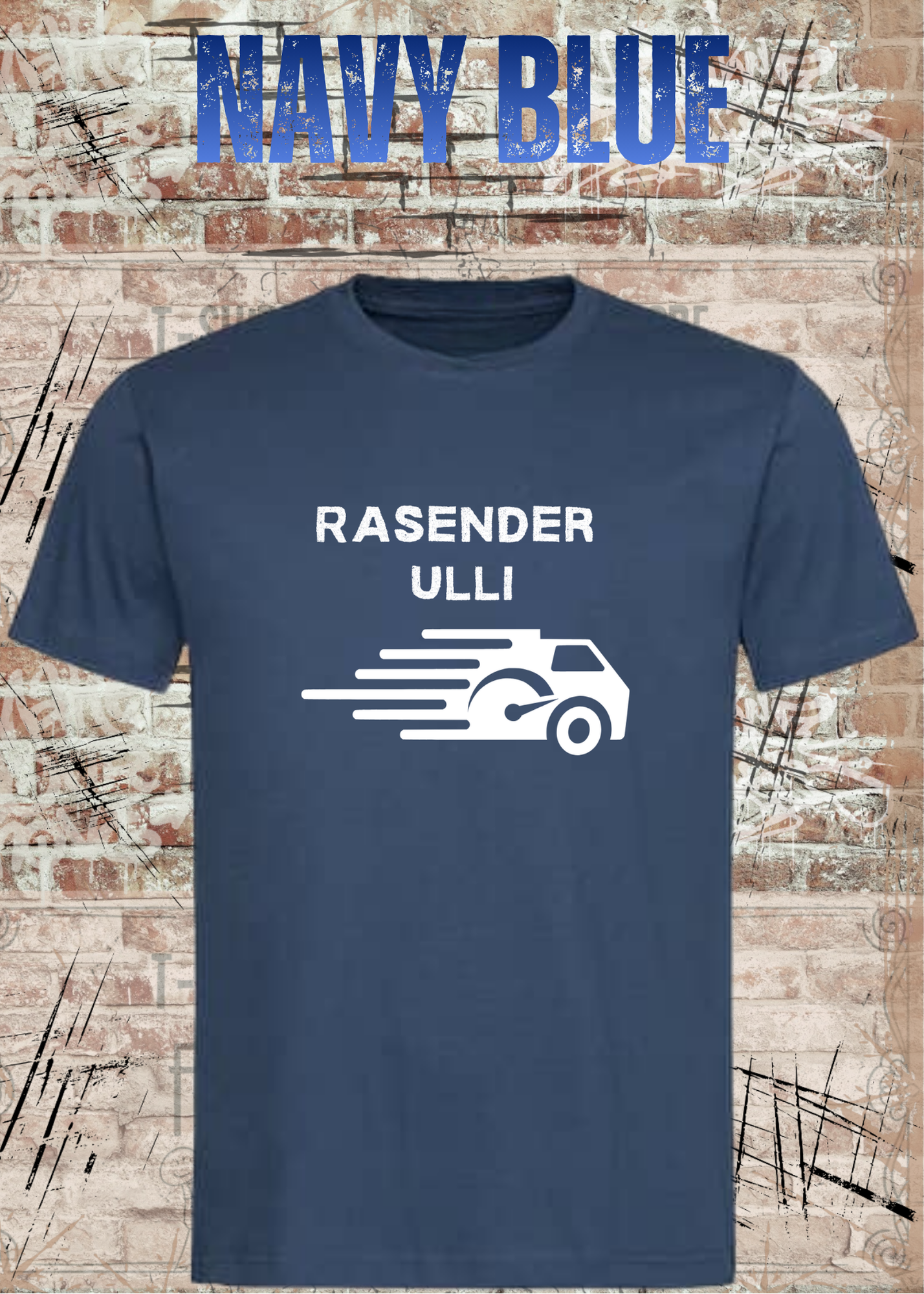 Paketfahrer T-Shirt mit Wunschname – Rasender Wunschname | Lustiges Geschenk für Zusteller