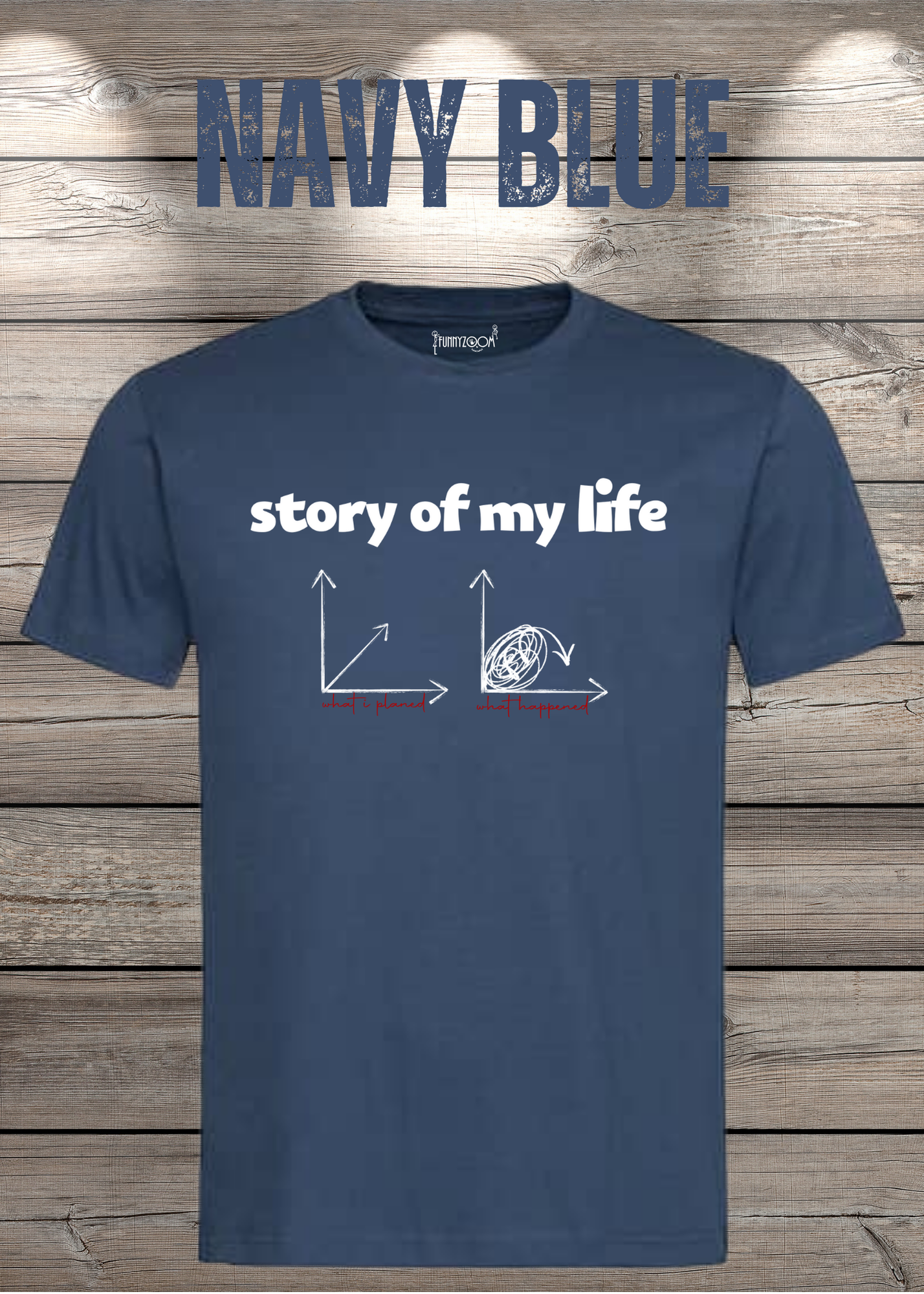 T-Shirt Story of my life Witziges T-Shirt mit Diagramm Geschenkidee Unisex
