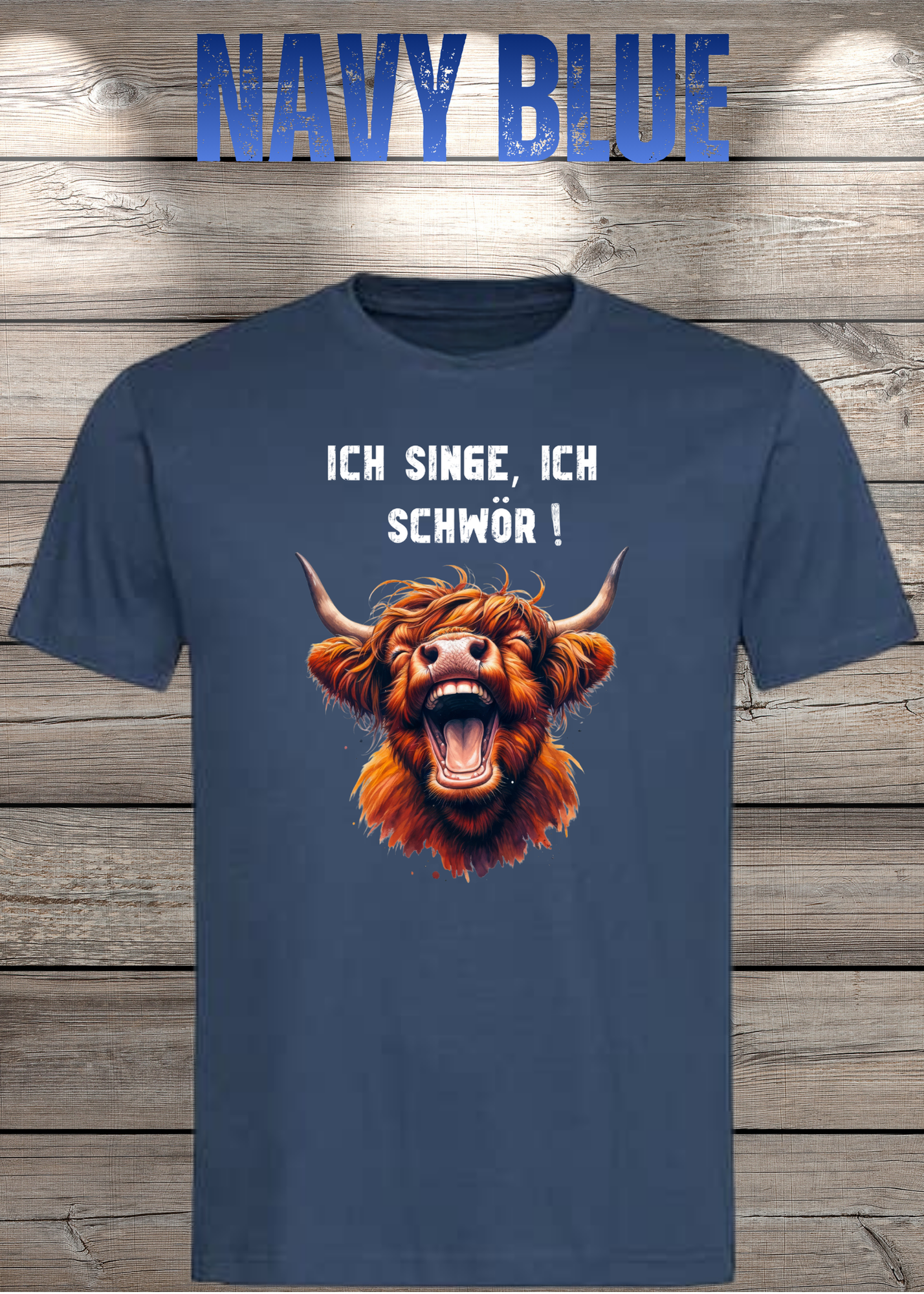 Highland Kuh Unisex T-Shirt - Ich singe, ich schwör! (Spoiler: Sie schreit!)
