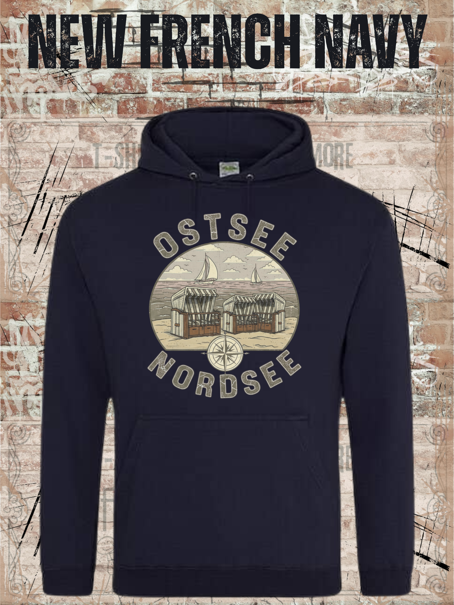 Unisex Hoodie Ostsee & Nordsee - Deine Liebe zur Küste
