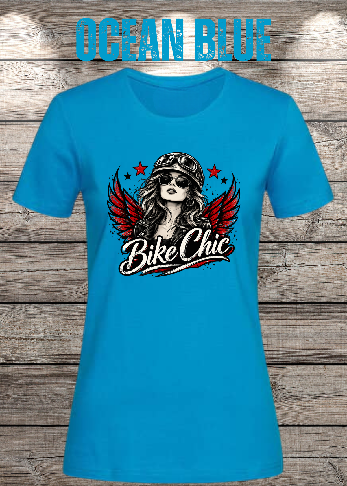 Bike Chic – Damen Biker T-Shirt | Rockiges Motorrad Shirt