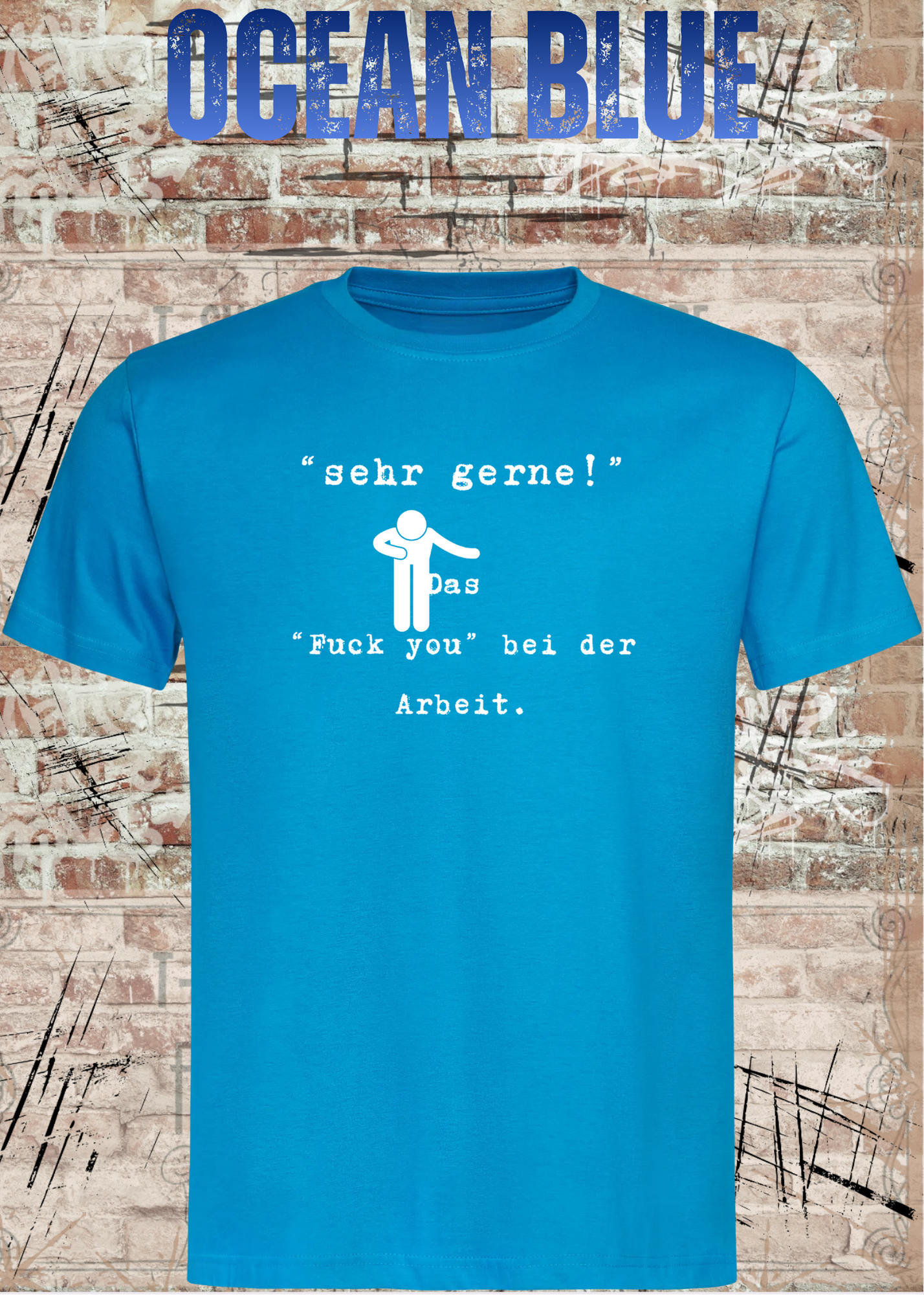 Sehr gerne! Das Fuck you bei der Arbeit! Das höfliche Büro-Statement | Lustiges Arbeit Humor T-Shirt Unisex
