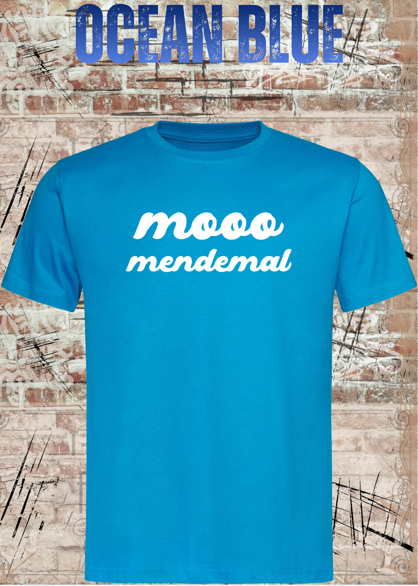 Mooo Mendemal – Lustiges Wortspiel T-Shirt Unisex
