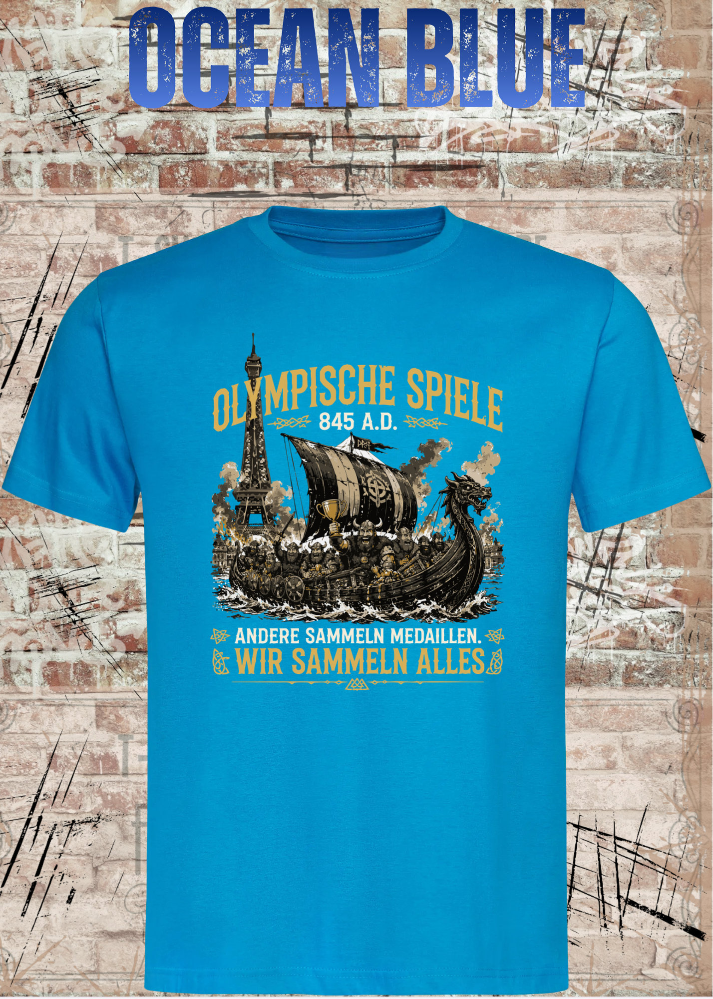 Olympische Spiele 845 A.D. Wikinger T-Shirt – Andere sammeln Medaillen wir sammeln alles Unisex