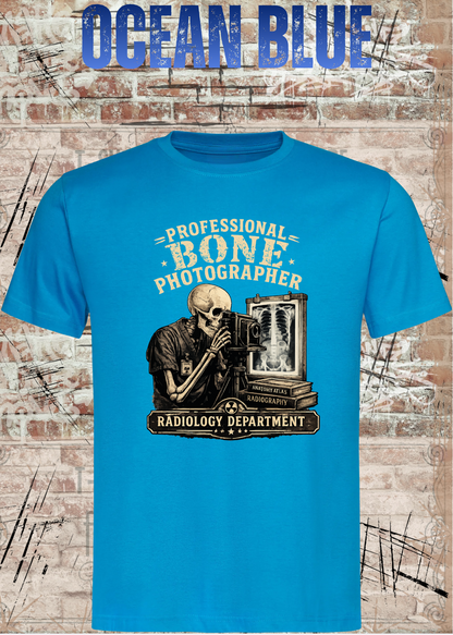 Professional Bone Photographer T-Shirt – Radiology Department Shirt für Röntgen & Klinik
