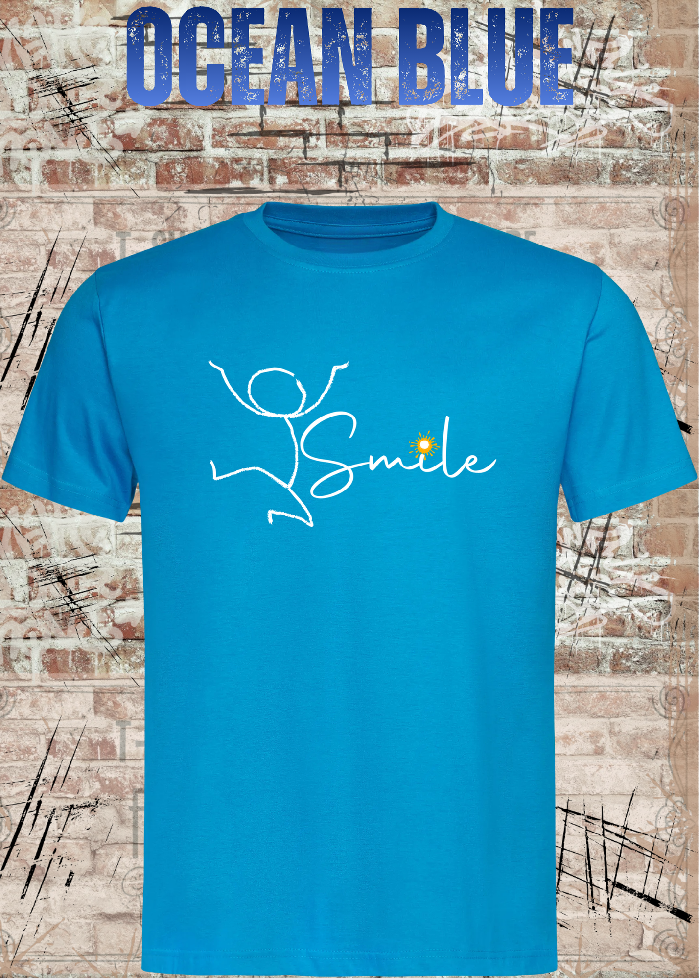 Smile Shirt – Minimalistisches Unisex T-Shirt mit Positive Vibes Design