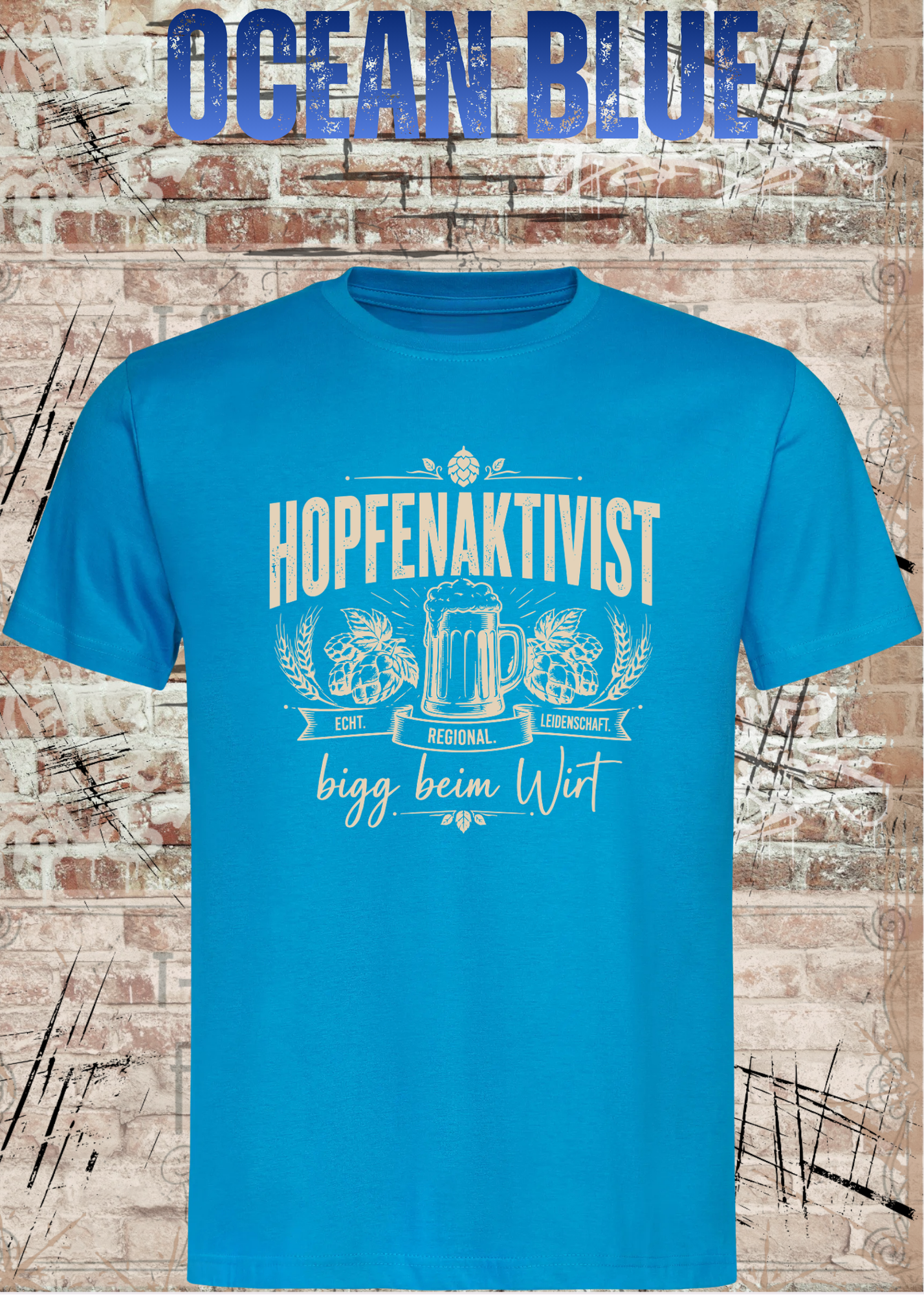 Hopfenaktivist – bigg beim Wirt | Lustiges Bier T-Shirt
