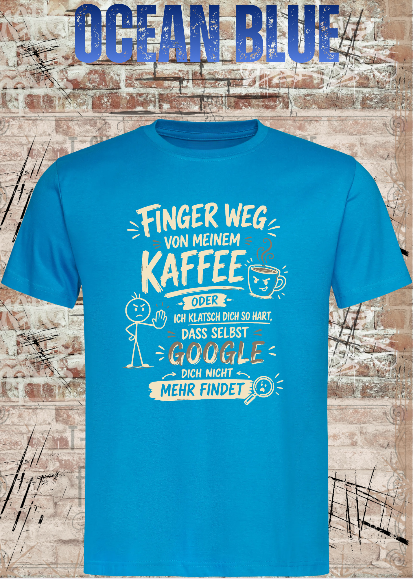 Finger weg von meinem Kaffee – Lustiges Unisex T-Shirt