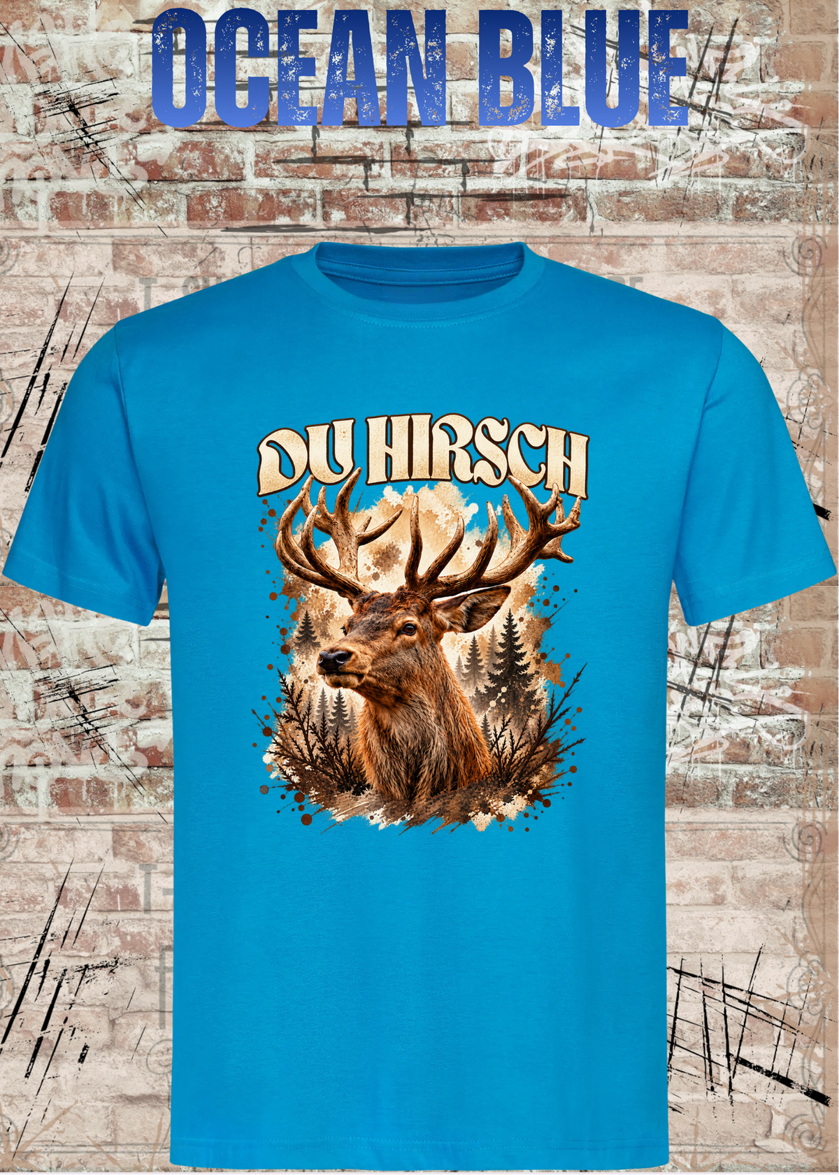 Du Hirsch T-Shirt – Lustiges Hirsch Shirt | Unisex Natur & Jäger Geschenk