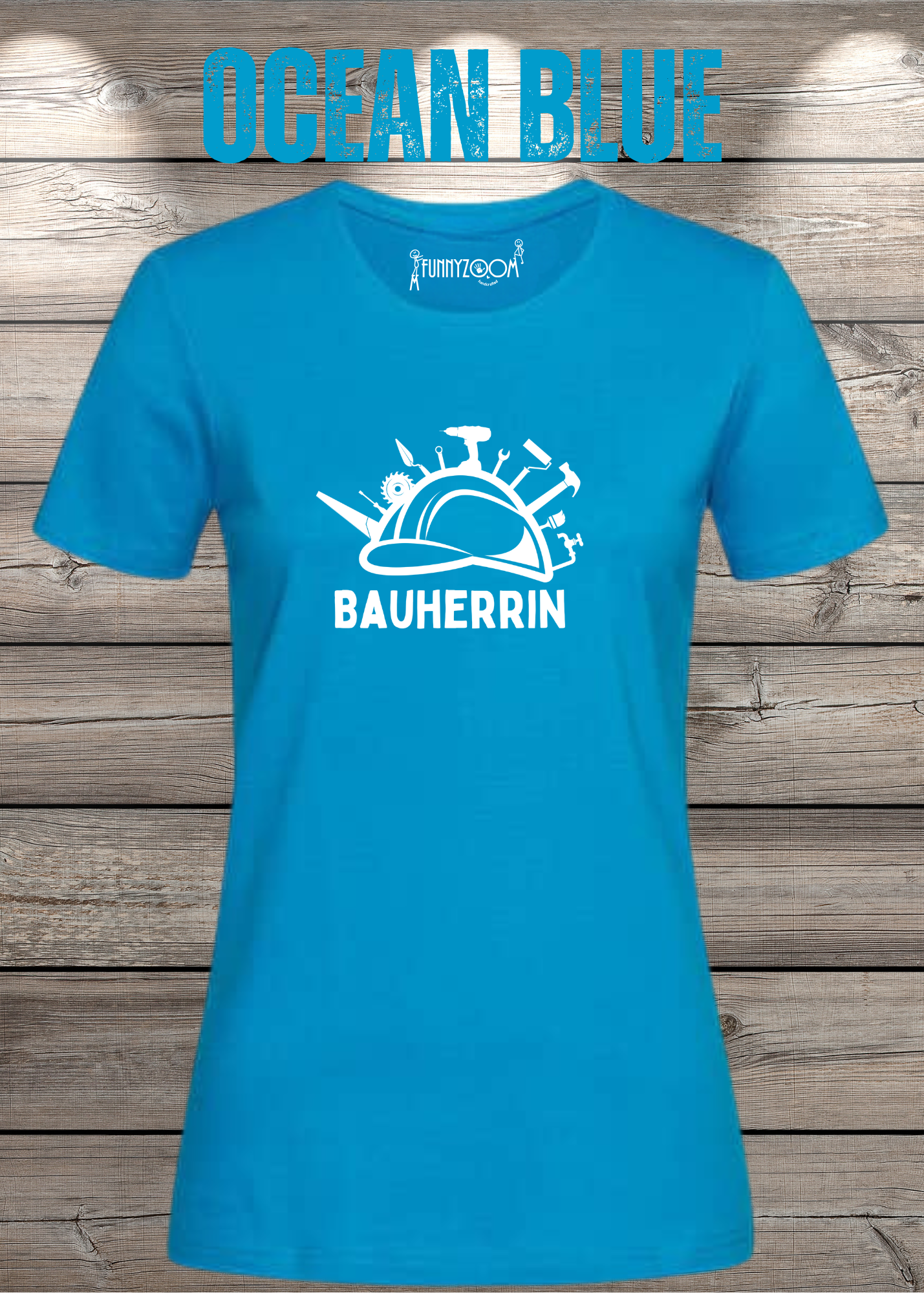 Damen T-Shirt Bauherrin Geschenkidee für Hausbesitzerin Witziges T-Shirt mit Spruch Lustiges Freizeit T-Shirt Haus bauen