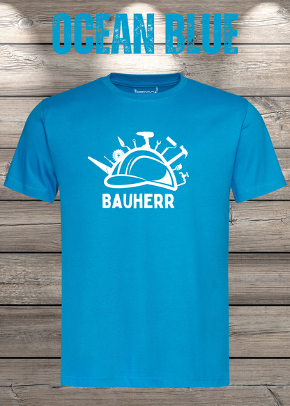 Bauherr T-Shirt Herren in Ocean Blue.