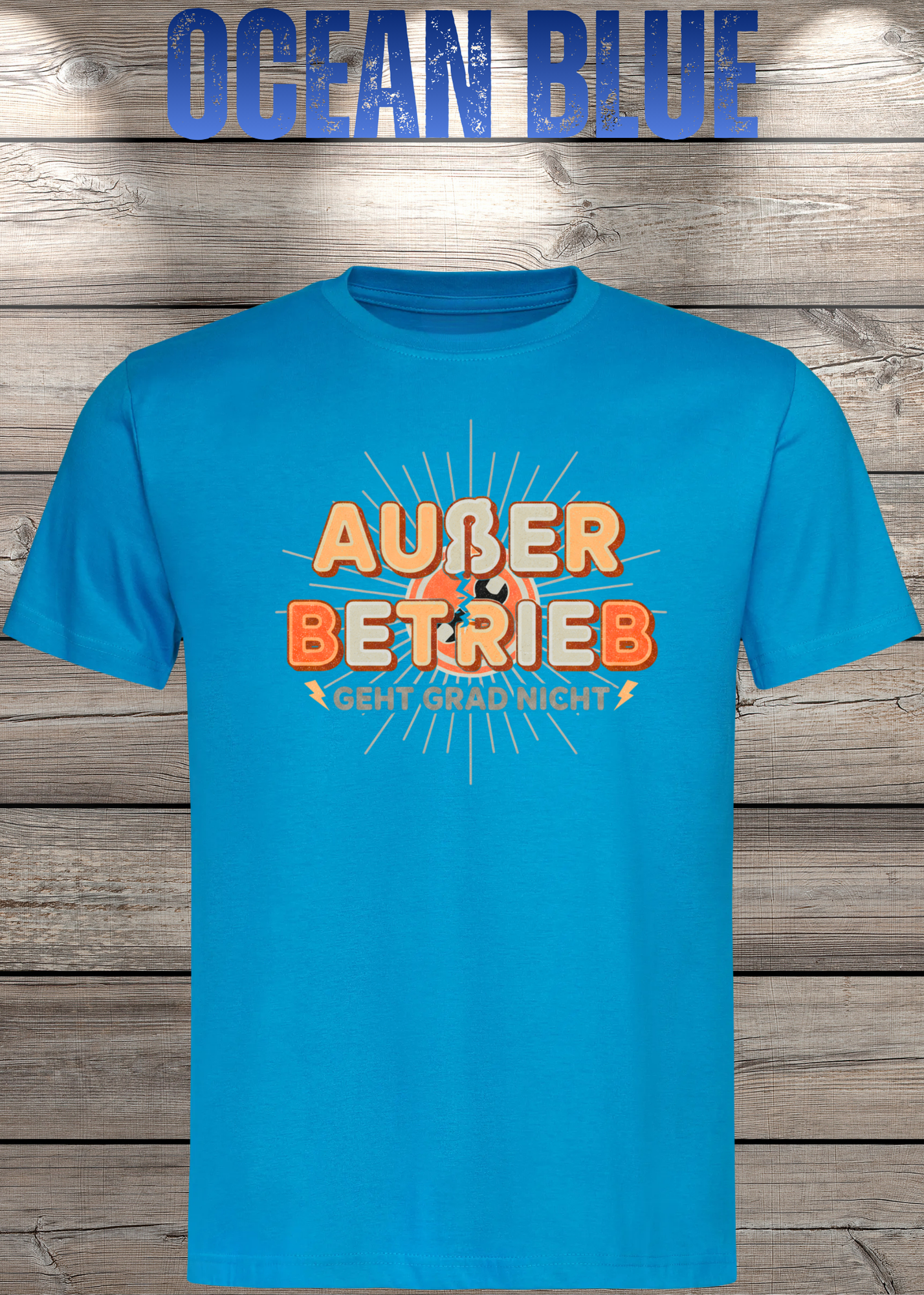 T-Shirt 'Außer Betrieb' - Witziges Spruch-Shirt für Ruhesuchende