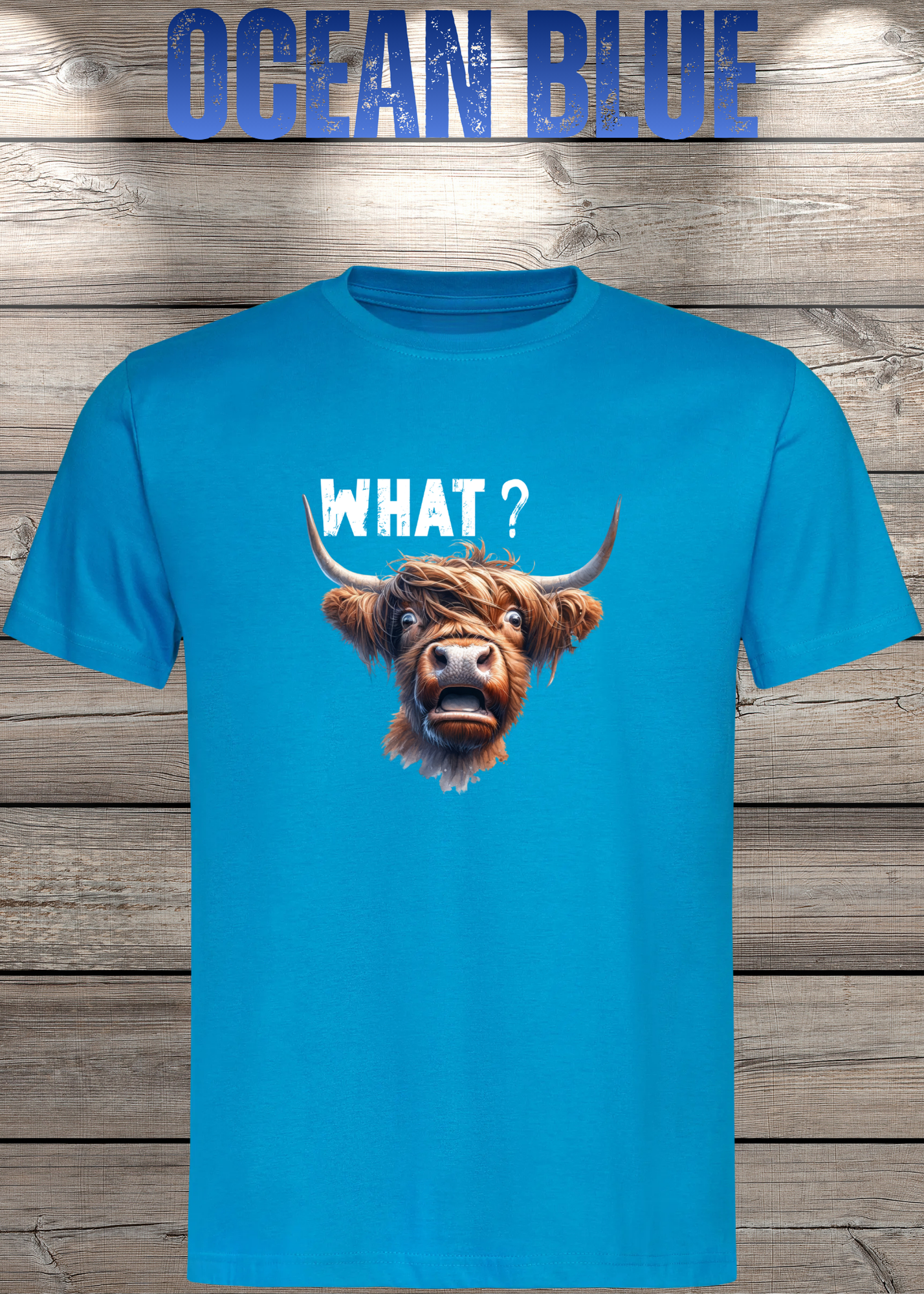 What?! Highland Kuh Unisex T-Shirt - Verwirrt aber Süß!
