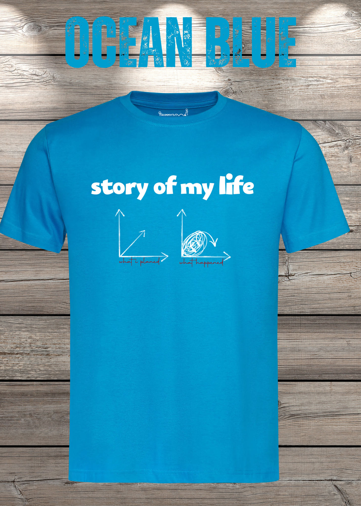 T-Shirt Story of my life Witziges T-Shirt mit Diagramm Geschenkidee Unisex
