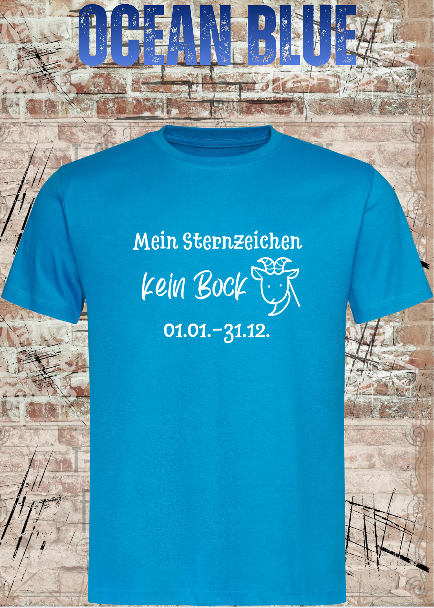 Mein Sternzeichen Kein Bock T-Shirt – Lustiges Faultier Spruch Shirt Unisex