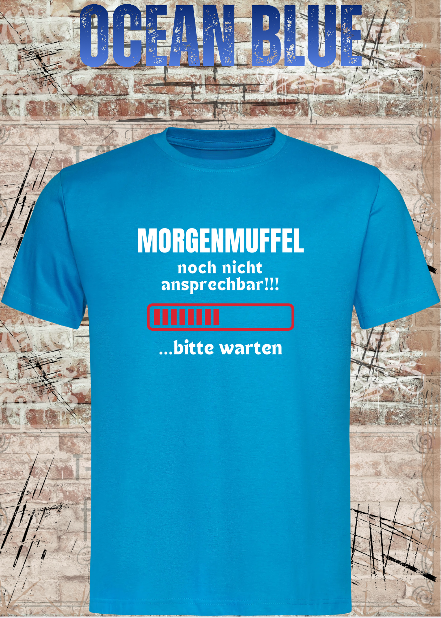 Morgenmuffel T-Shirt „Noch nicht ansprechbar! Bitte warten…“ – Lustiges Kaffee Geschenk Unisex