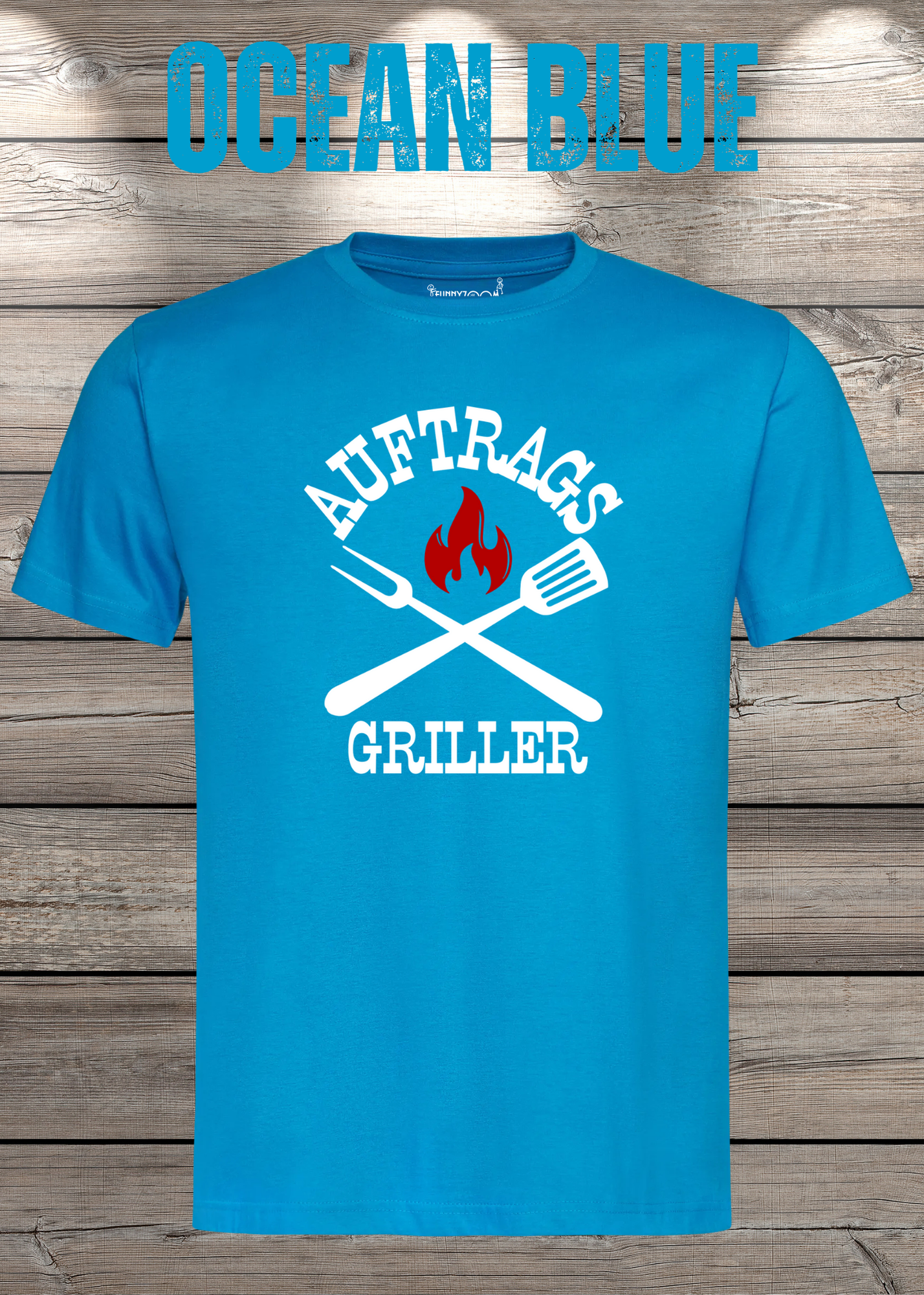 T-Shirt Auftrags-Griller Geschenkidee für Grillmeister Witziges T-Shirt mit Spruch Lustiges Unisex T-Shirt BBQ