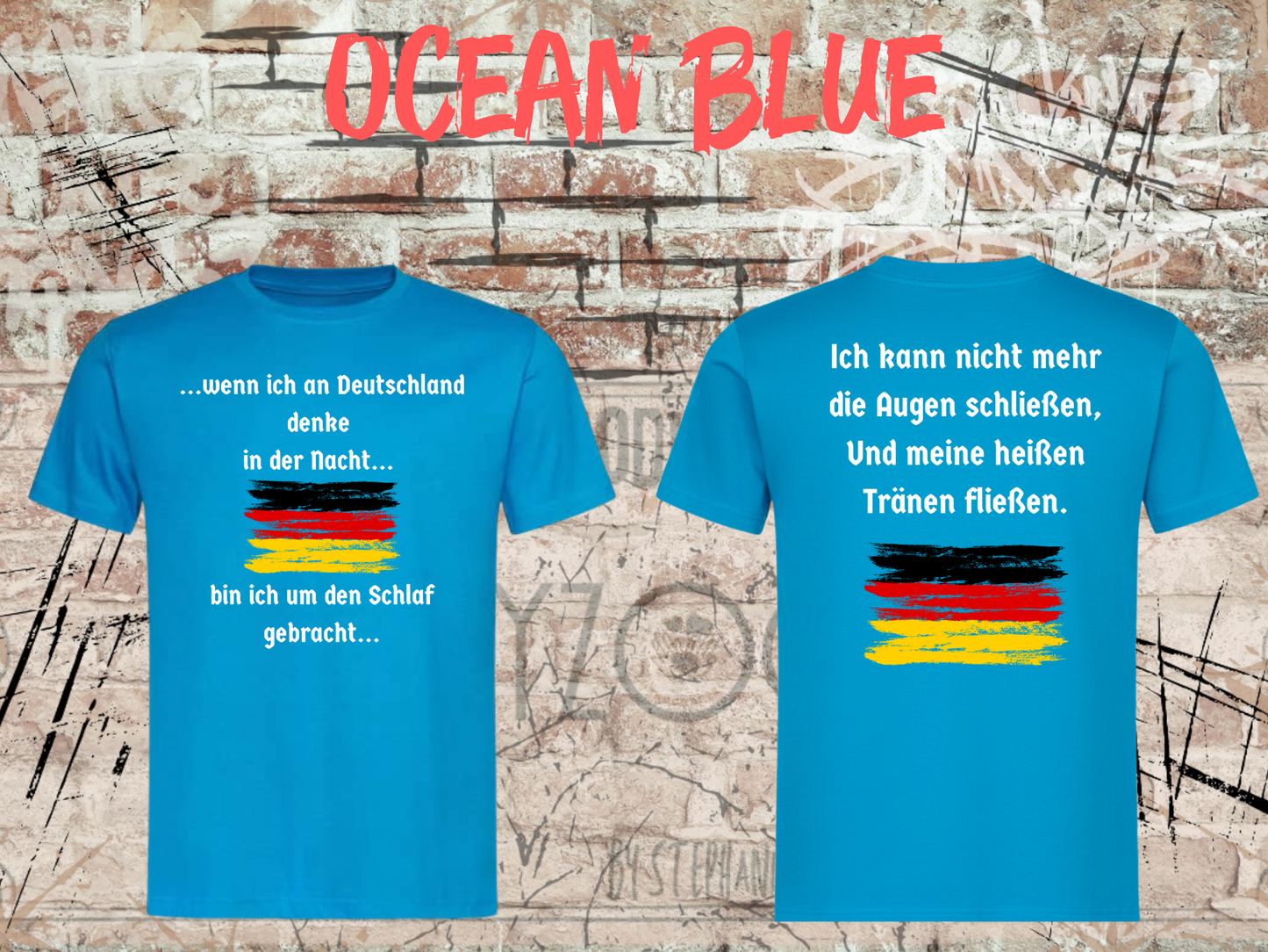 Heinrich Heine T-Shirt „Wenn ich an Deutschland denke“ – Literatur Shirt Unisex