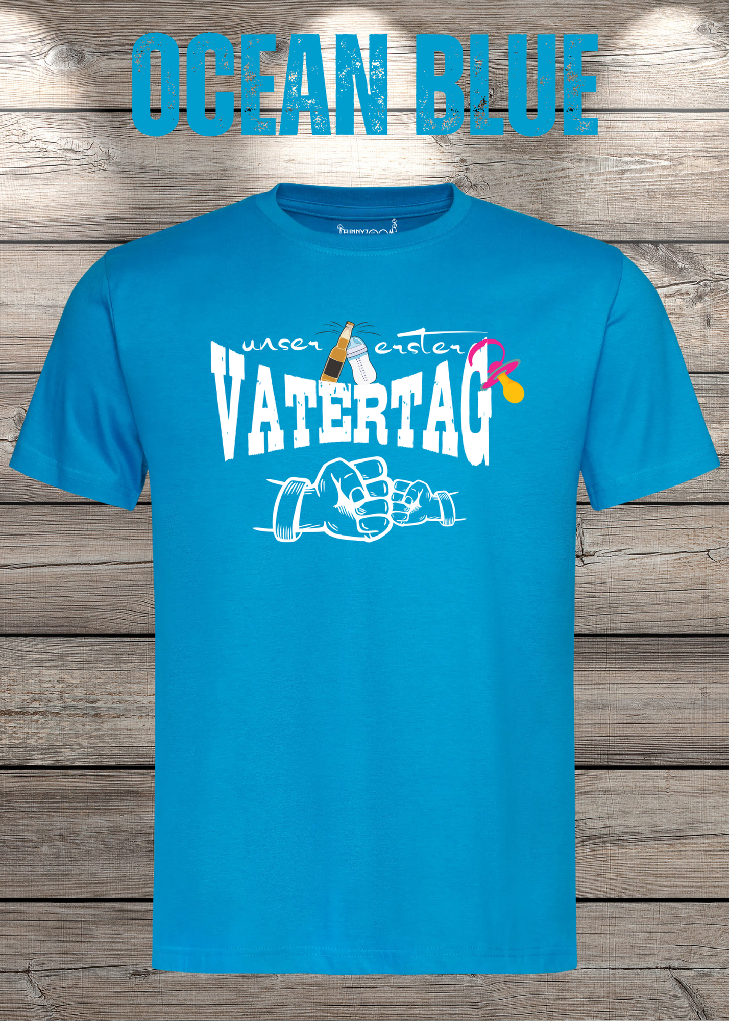 Herren T-Shirt für Papas mit Mädels Unser erster Vatertag Partnerschirt Vater Tochter T-Shirt Geschenkidee Witziges Papa T-Shirt
