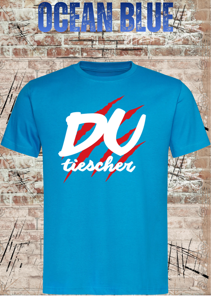 Du Tiescher – Freches Dialekt T-Shirt | Rockiges Statement Shirt | FunnyZoom