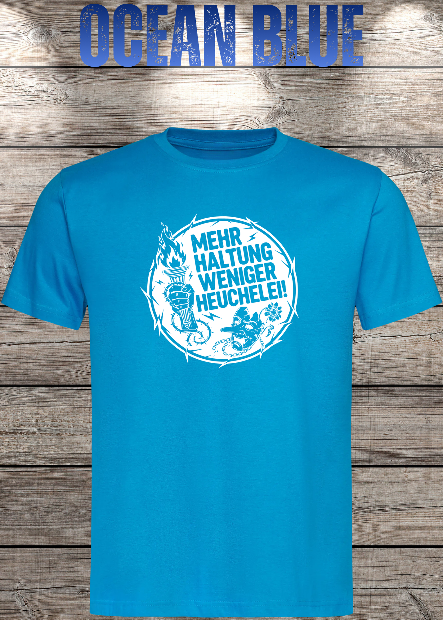 Unisex T-Shirt Mehr Haltung weniger Heuchelei