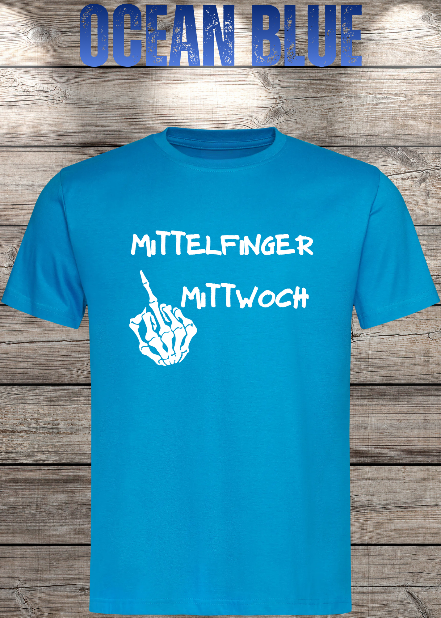 T-Shirt Mittelfinger Mittwoch Lustige Sprüche Geschenkidee Geburtstag Freizeit Unisex viele Farben