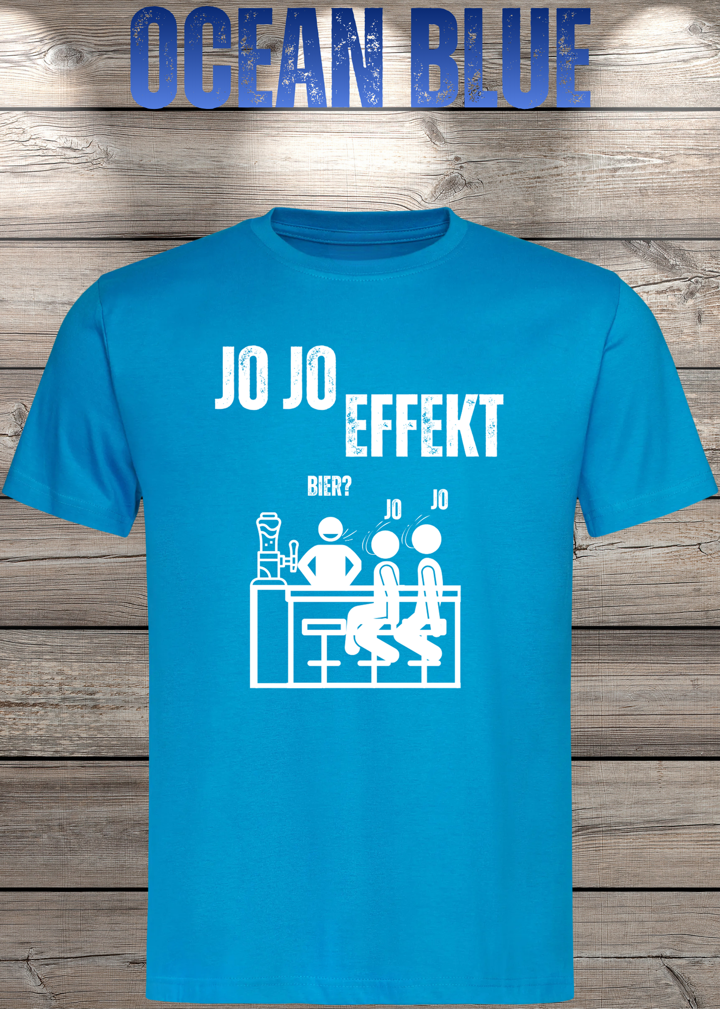 JO JO Effekt T-Shirt – Lustiges Biertrinker Shirt für Männer – Perfektes Geschenk