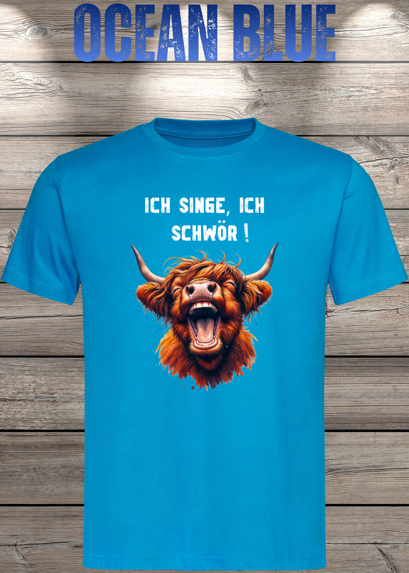 Highland Kuh Unisex T-Shirt - Ich singe, ich schwör! (Spoiler: Sie schreit!)