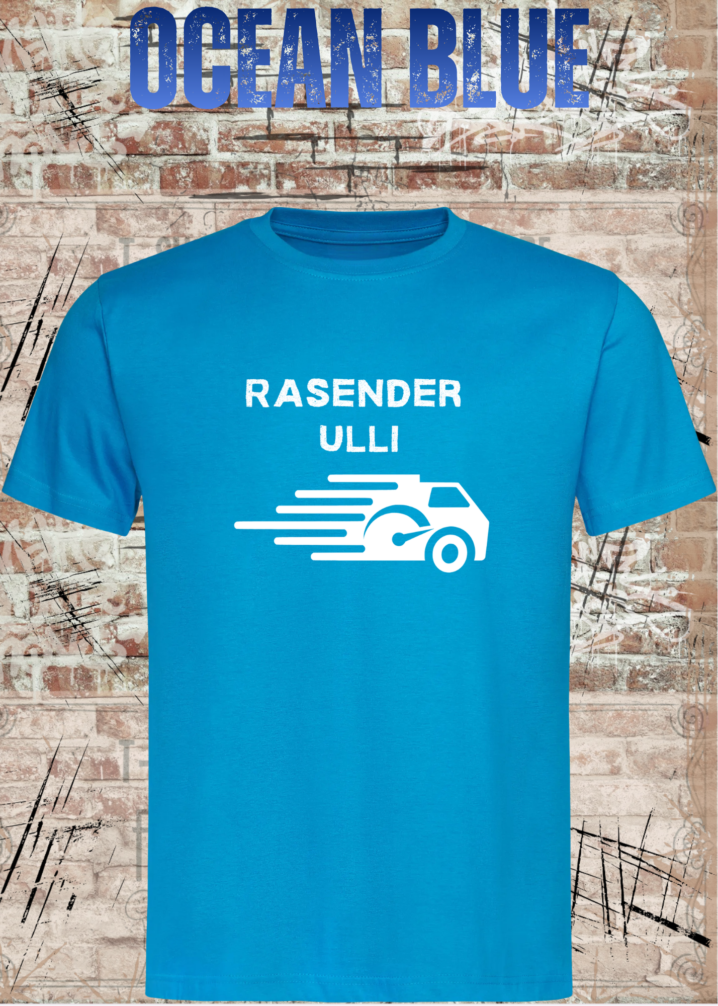 Paketfahrer T-Shirt mit Wunschname – Rasender Wunschname | Lustiges Geschenk für Zusteller