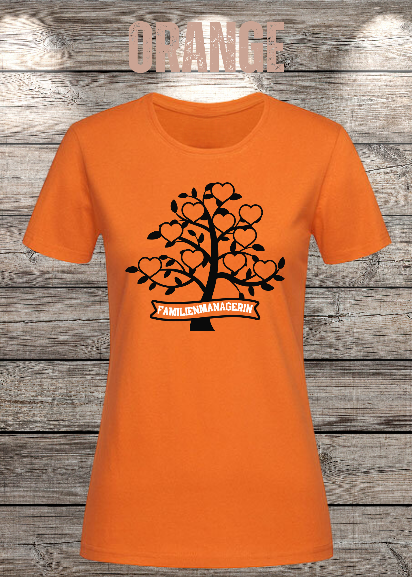 Familienmanagerin T-Shirt Damen – Herzbaum | Geschenk für Mama