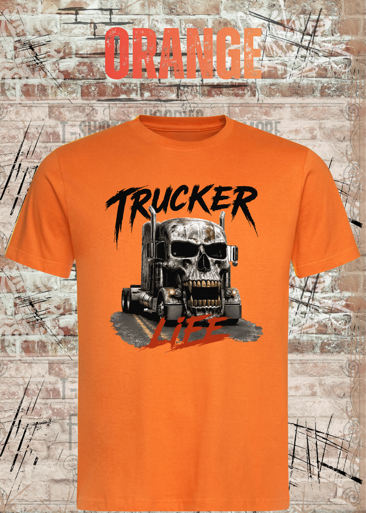 Trucker Life T-Shirt – LKW Totenkopf Shirt für Trucker