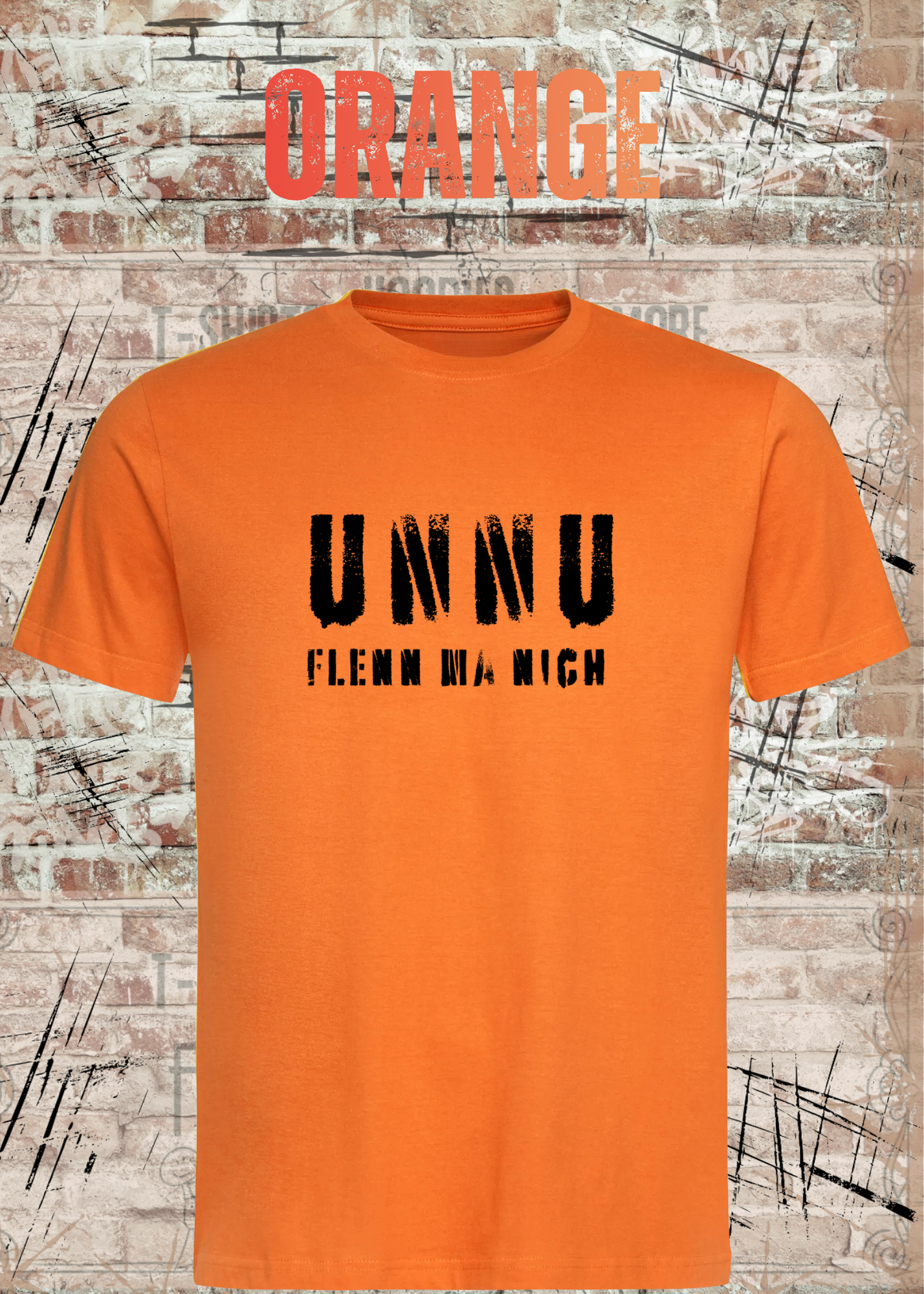 Unnu flenn ma nich! – Sächsisches Unisex T-Shirt mit lustigem Dialekt Spruch