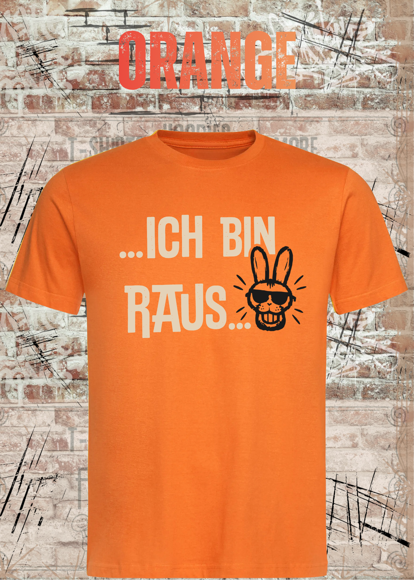 Ich bin raus – Lustiges Unisex T-Shirt mit frechem Hasen