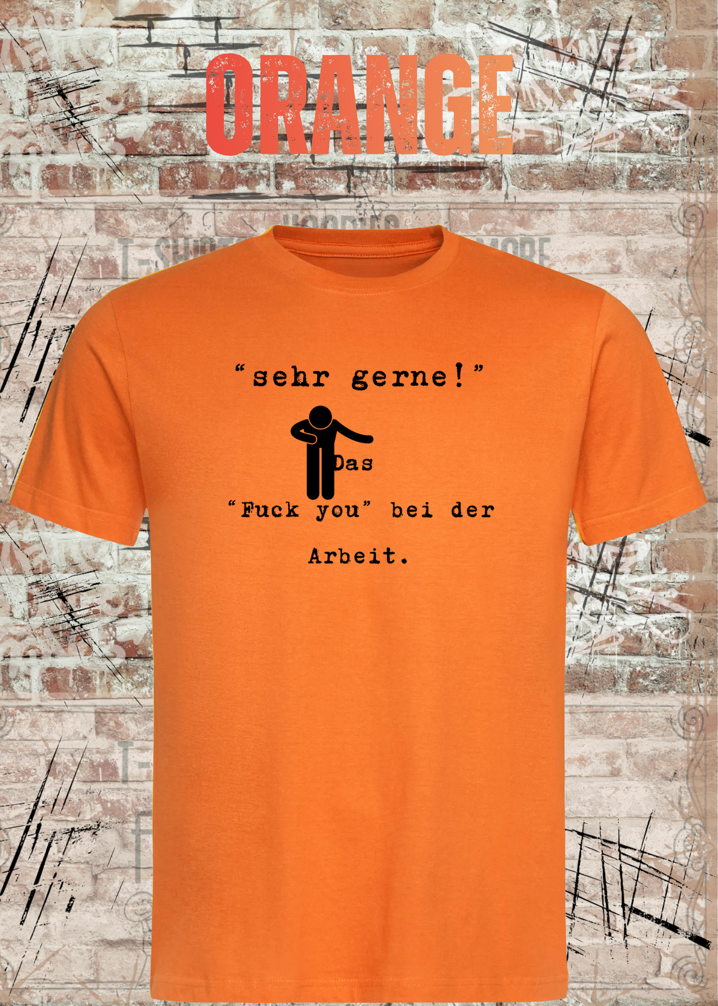 Sehr gerne! Das Fuck you bei der Arbeit! Das höfliche Büro-Statement | Lustiges Arbeit Humor T-Shirt Unisex