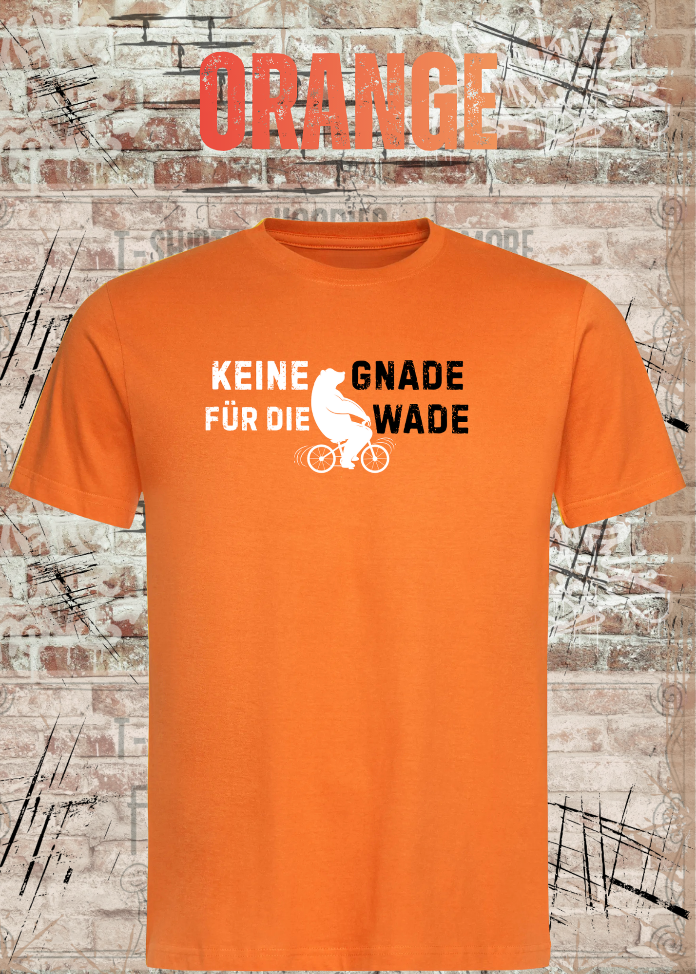 Keine Gnade für die Wade T-Shirt – Lustiges Fahrrad Shirt für Radfahrer & Biker Unisex