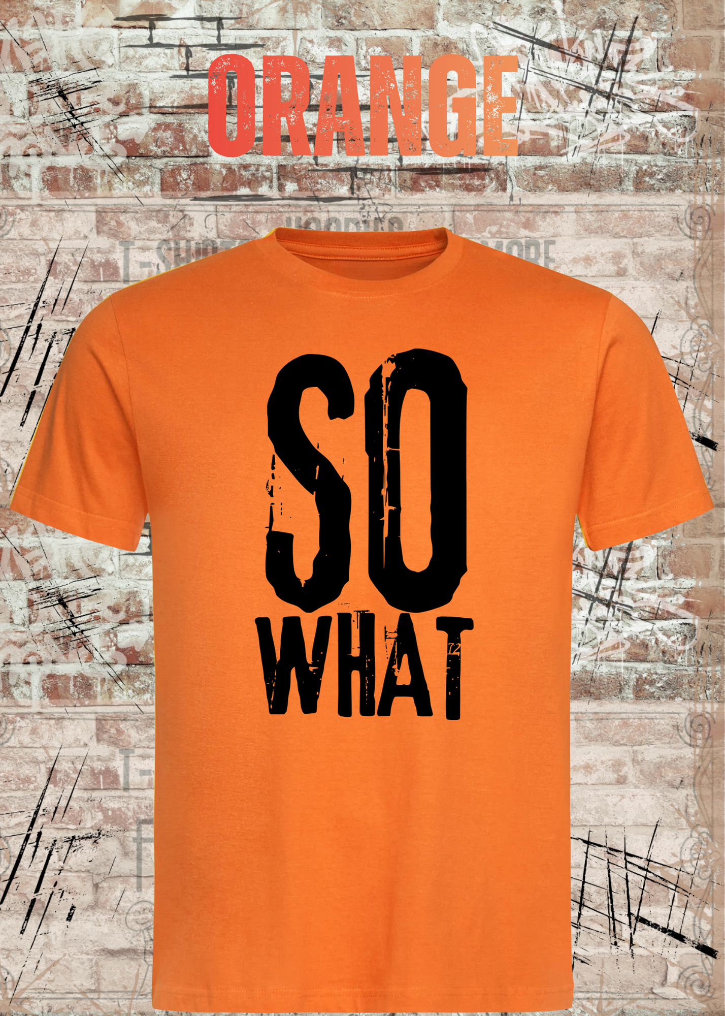 SO WHAT T-Shirt Herren & Damen – Rockiges Vintage Statement Shirt – Urban Streetwear Unisex