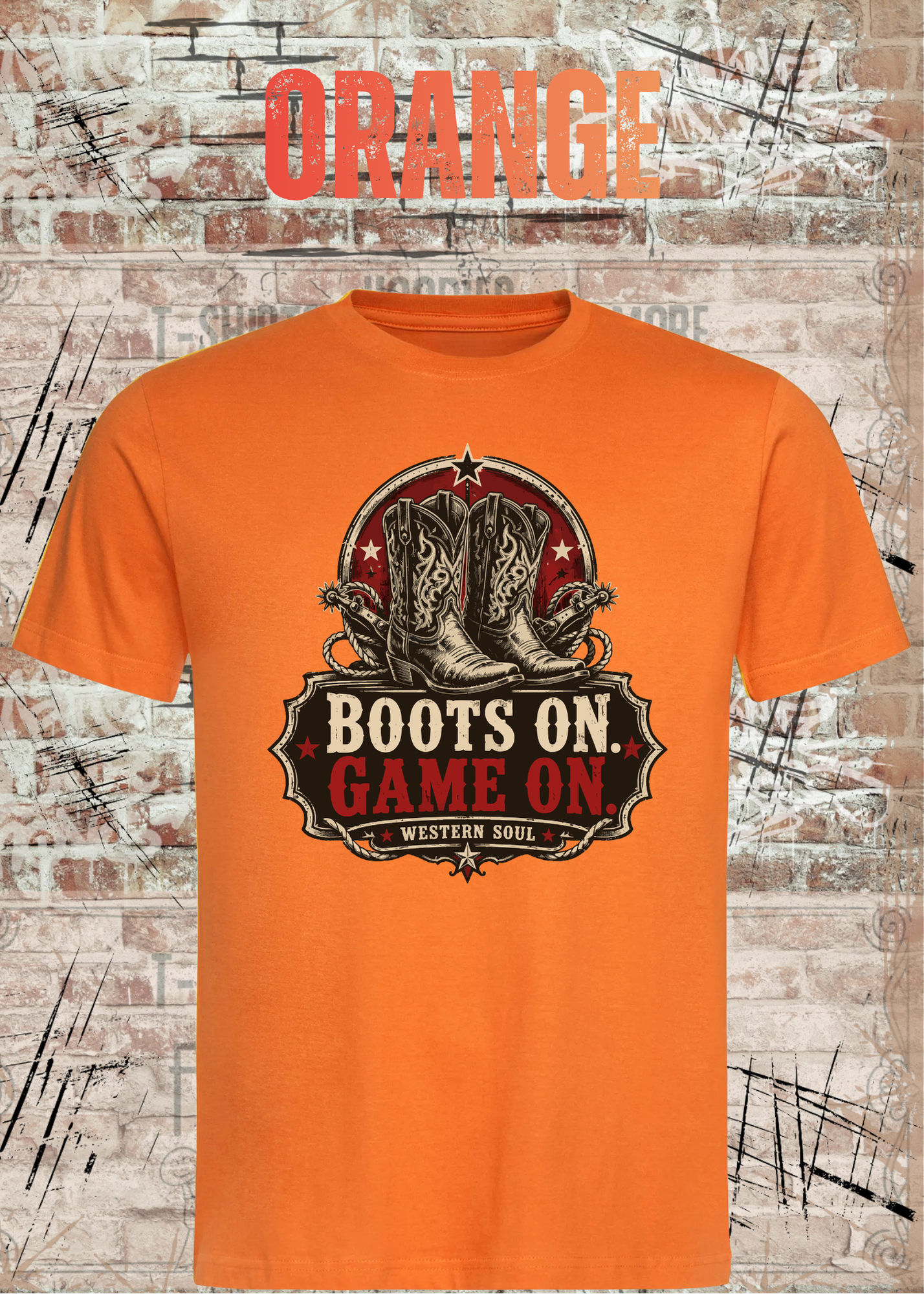 Boots On – Game On | Western Soul Unisex T-Shirt