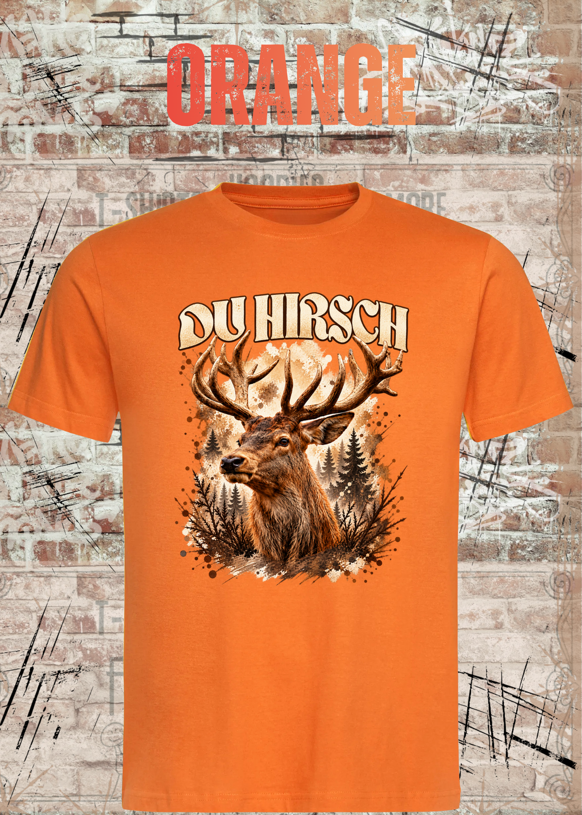 Du Hirsch T-Shirt – Lustiges Hirsch Shirt | Unisex Natur & Jäger Geschenk