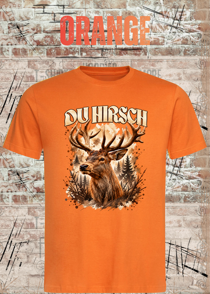Du Hirsch T-Shirt – Lustiges Hirsch Shirt | Unisex Natur & Jäger Geschenk