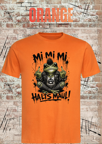 Motz-Frosch Fridolin T-Shirt – Mi Mi Mi Halt’s Maul Punk Shirt