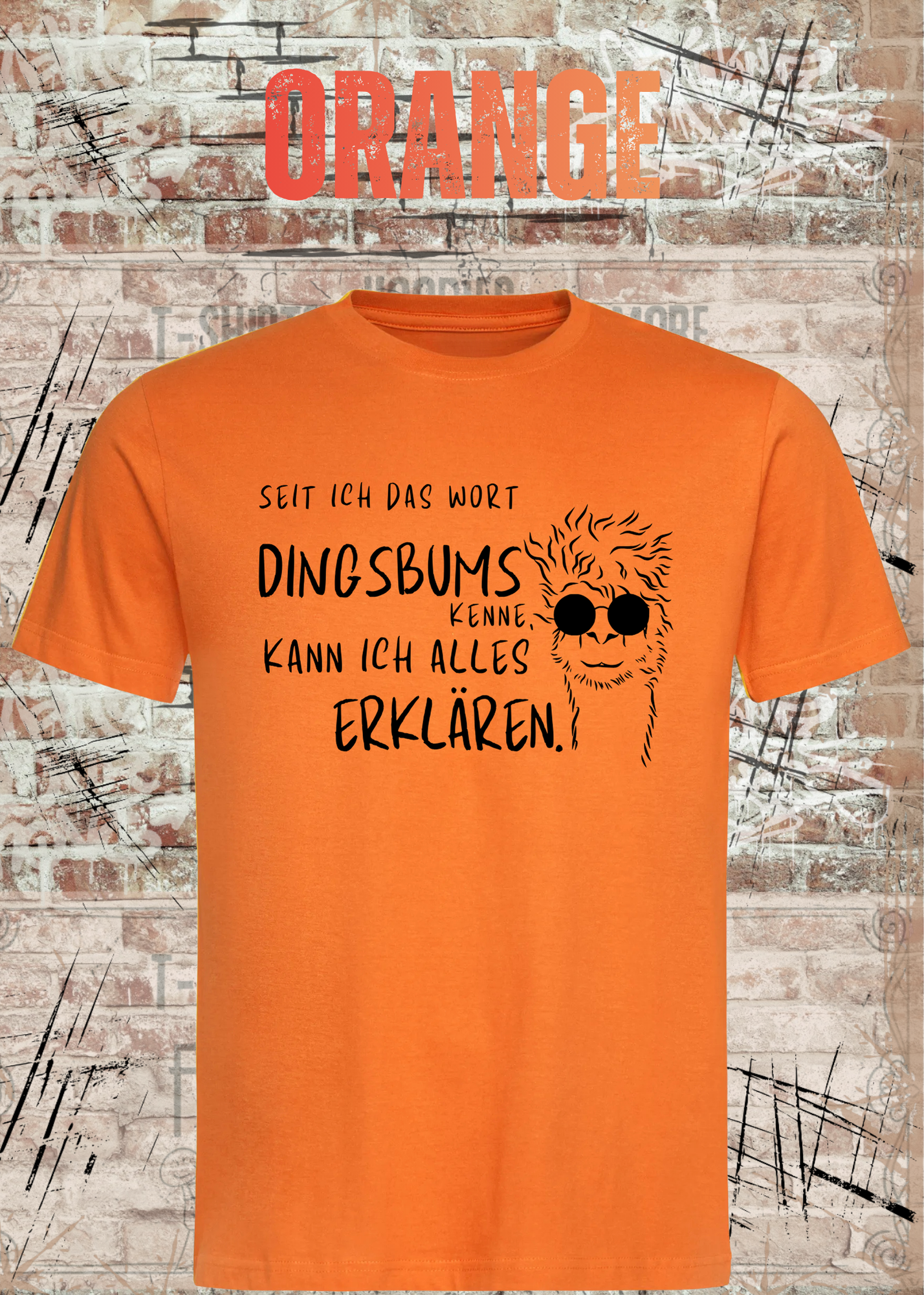 Seit ich das Wort Dingsbums kenne kann ich alles erklären T-Shirt – Lustiges Spruchshirt Unisex