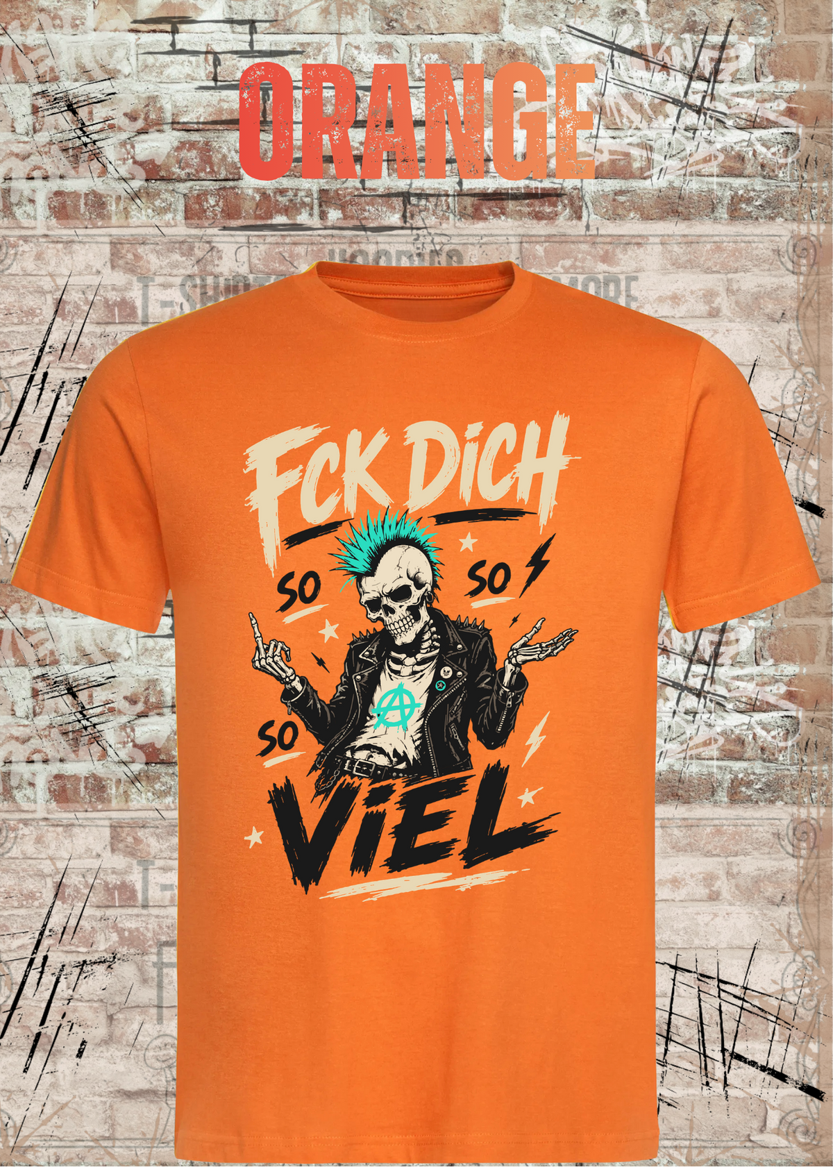 Fck Dich – so, so, so viel | Rockiges Unisex T-Shirt