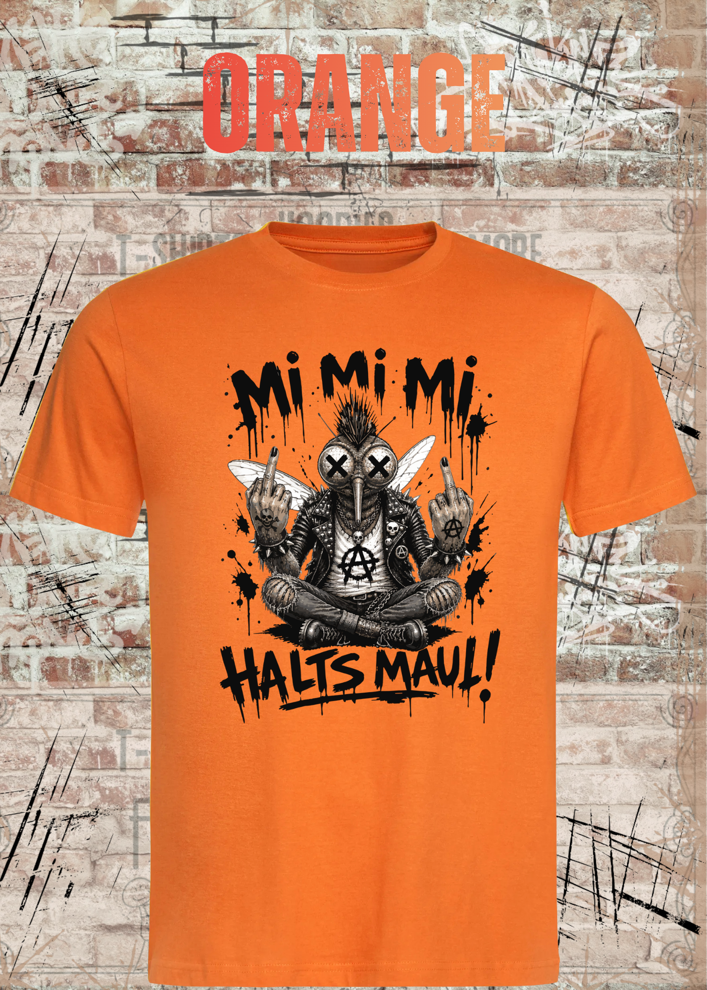 Stech-Mücke Manni T-Shirt – Mi Mi Mi Halt’s Maul Punk Shirt