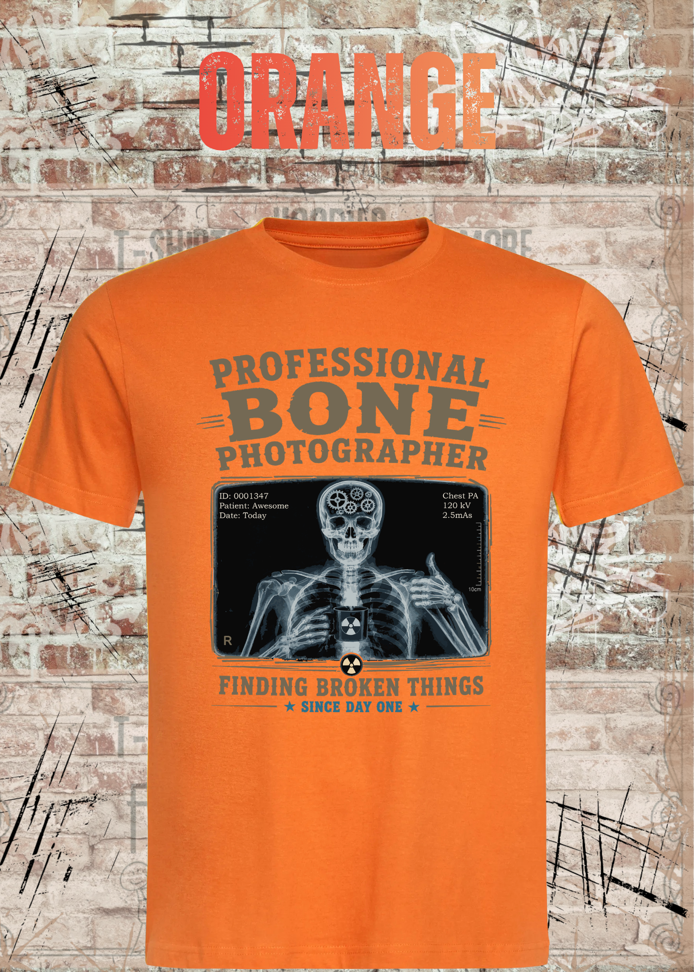 Professional Bone Photographer T-Shirt – Lustiges Radiologie Shirt für Röntgen & Krankenhaus