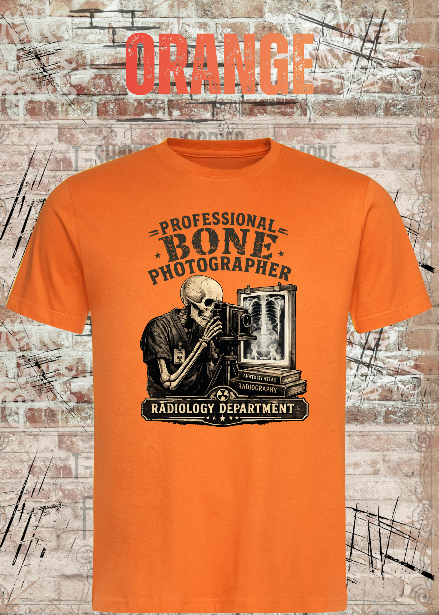 Professional Bone Photographer T-Shirt – Radiology Department Shirt für Röntgen & Klinik