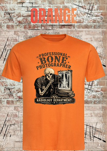 Professional Bone Photographer T-Shirt – Radiology Department Shirt für Röntgen & Klinik