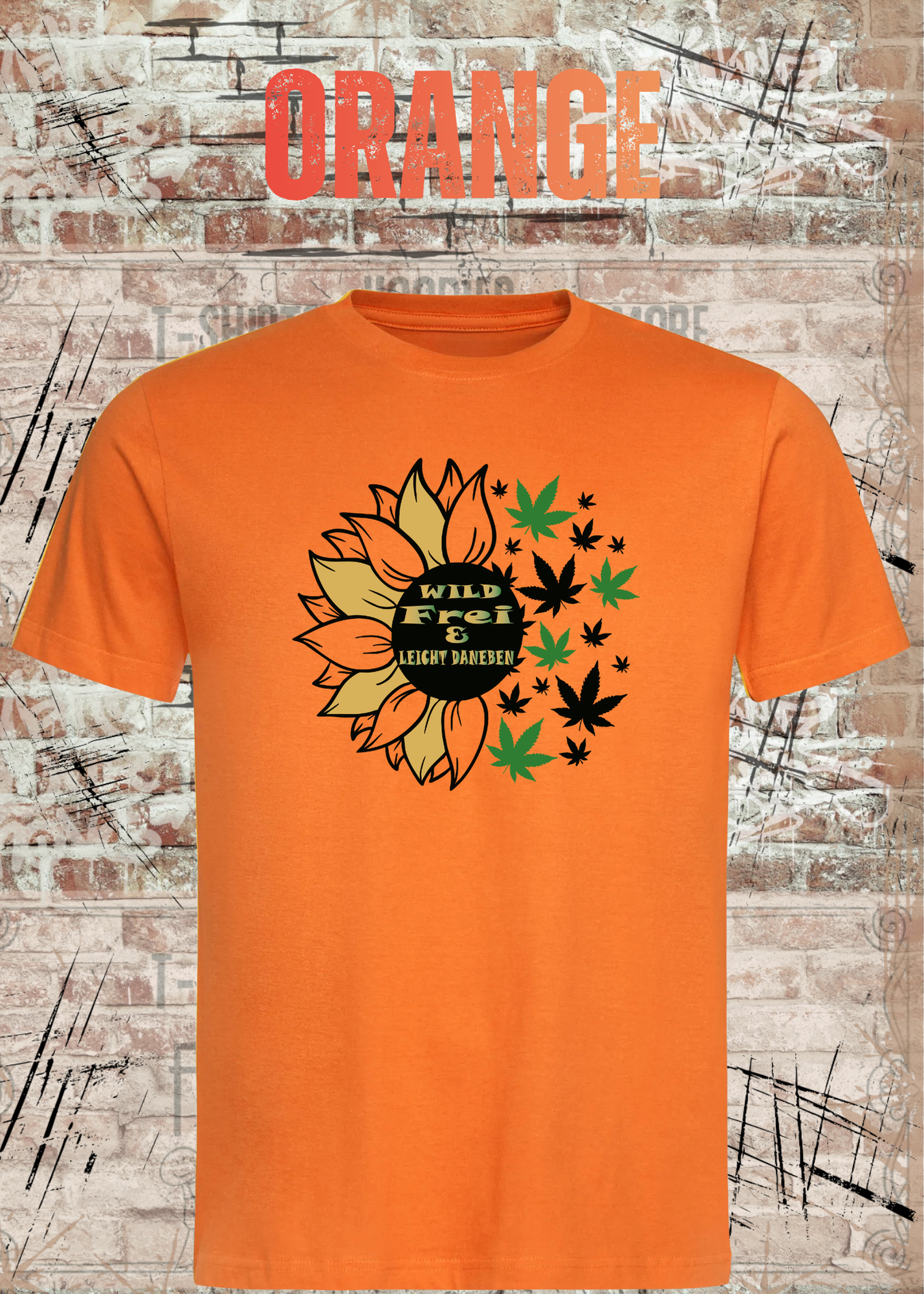 Wild Frei & Leicht Daneben Sonnenblumen Unisex T-Shirt